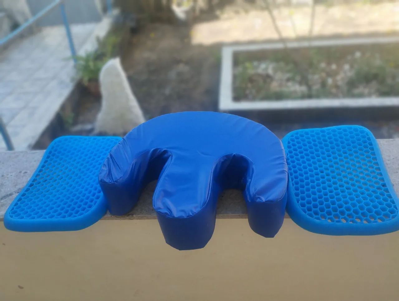 2 assento em gel silicone + 1 almofada giro fácil para acamado