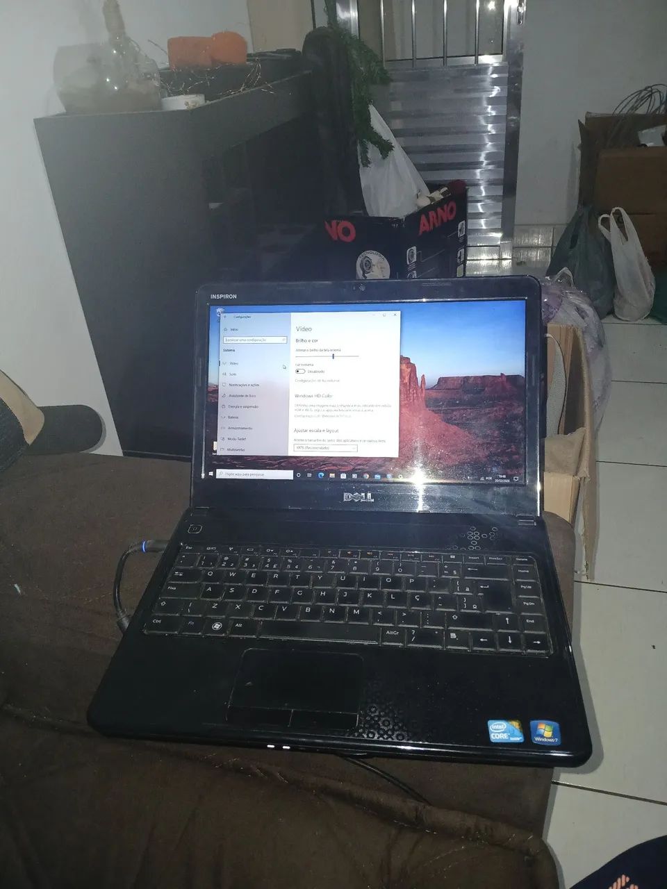 Notebook Dell Windows 7 usado