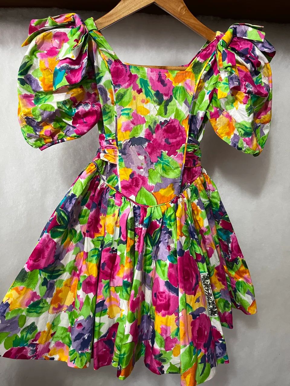 Vestido Infantil Novo Colorido Manga Princesa Festa Elegante Moda Menina
