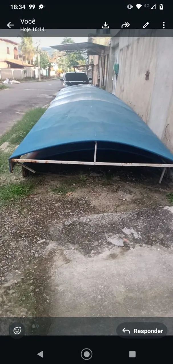 Cobertura tipo toldo