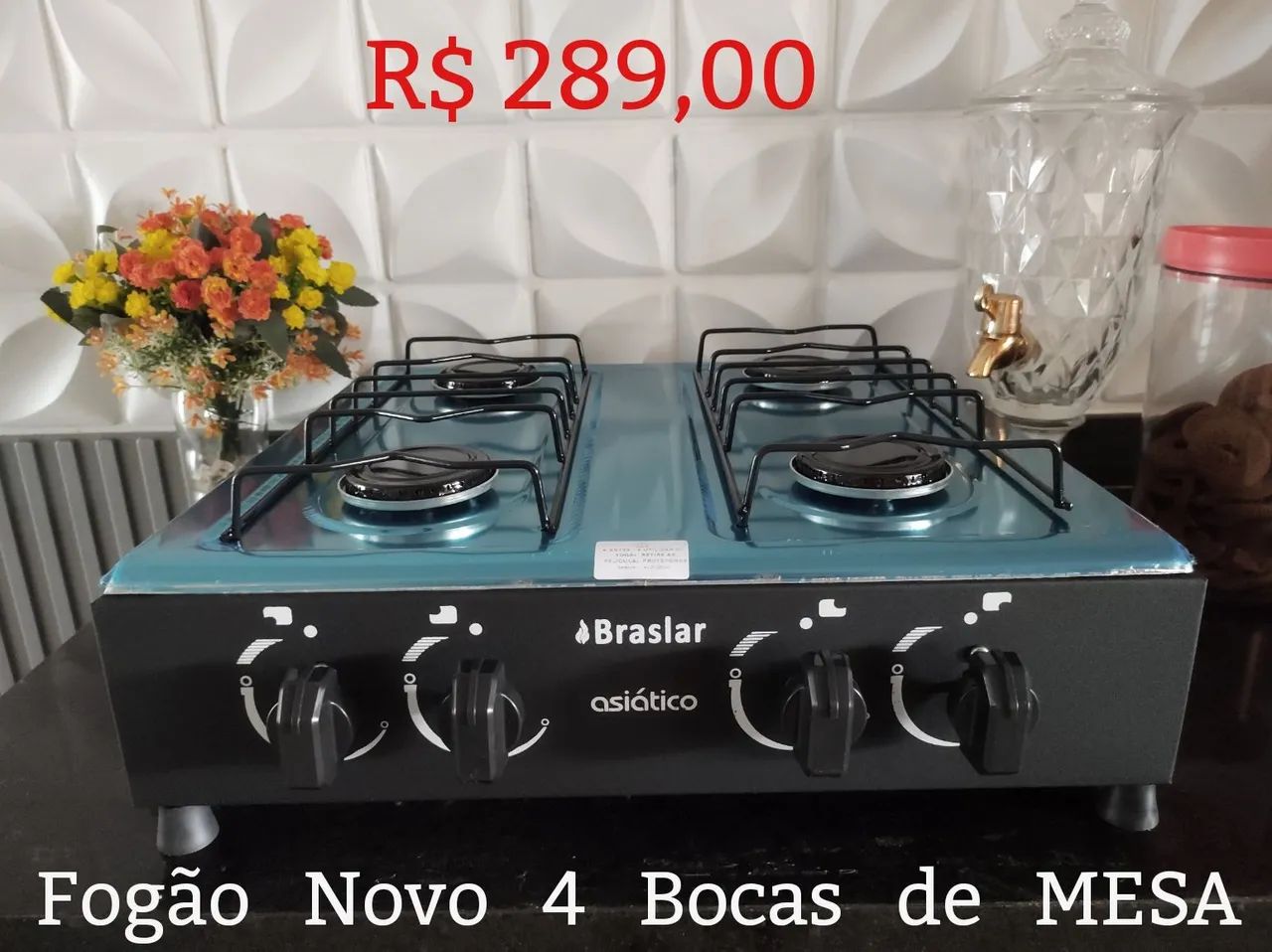 Fogão de Mesa 4 Bocas - Foto 2