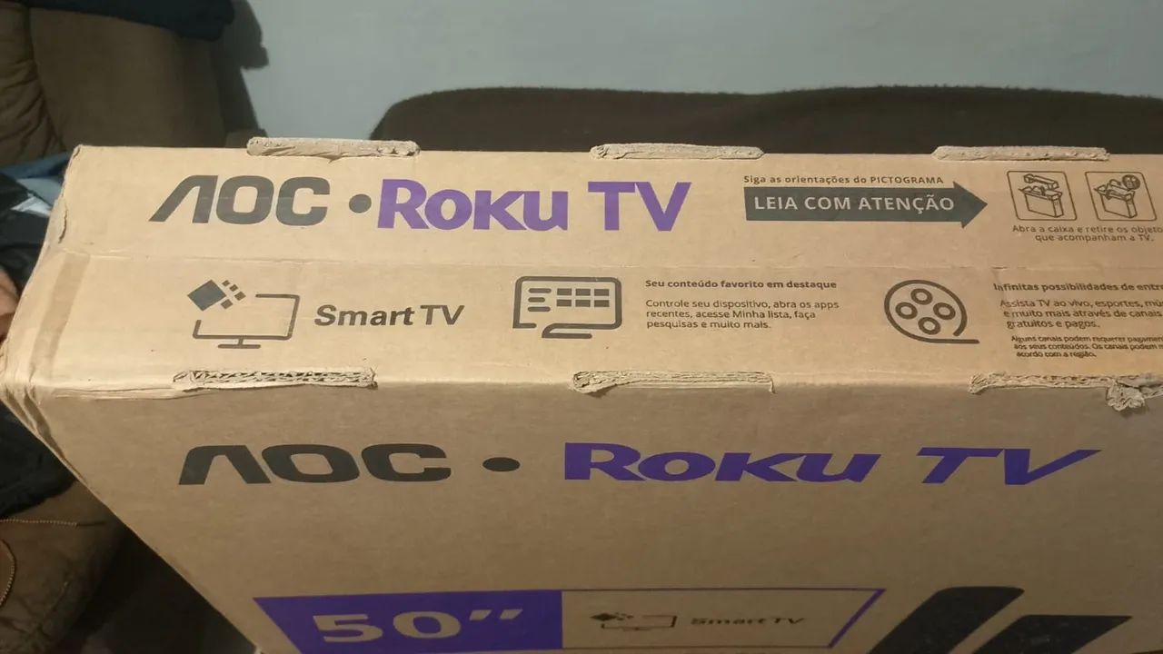 TV 50 polegadas ROKU LACRADA NA CAIXA!  - Foto 2