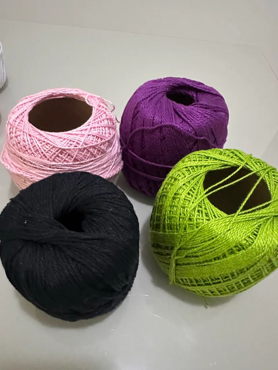 Kit 12 Barbantes para Crochê - Diversas Cores (Desapego) - Foto 5