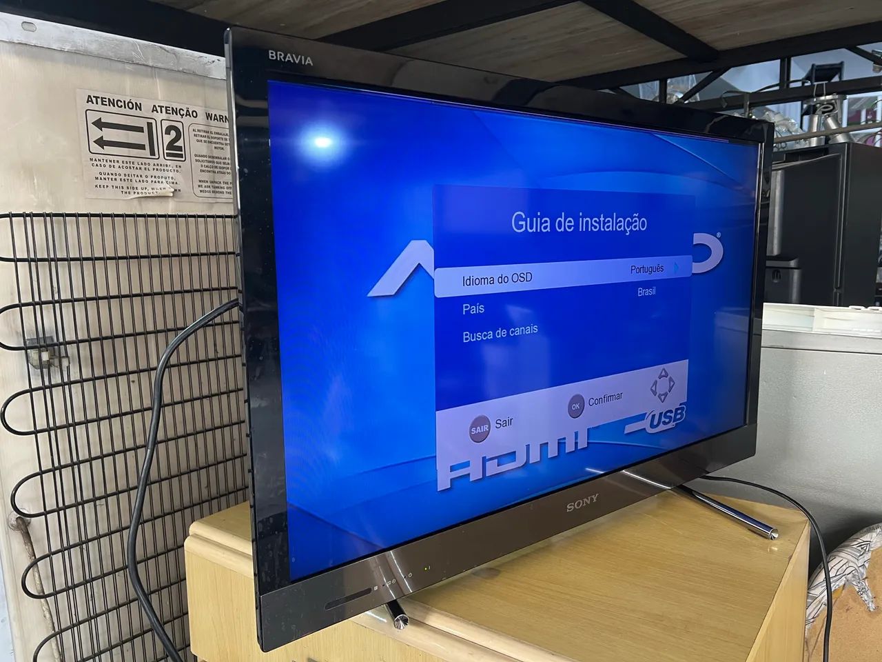  TV/Monitor Sony Bravia LED 32 Polegadas KDL-32EX525 com Defeito - Foto 2