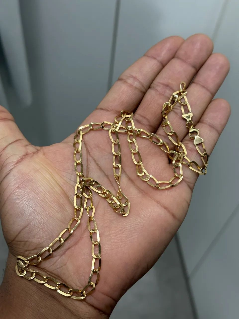 Corrente laminada em ouro 18k - 14,5g - Foto 3