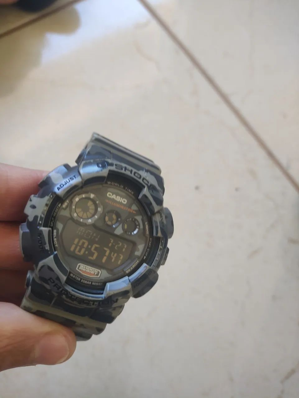 Relógio Casio G shock GD 120 clamufado 