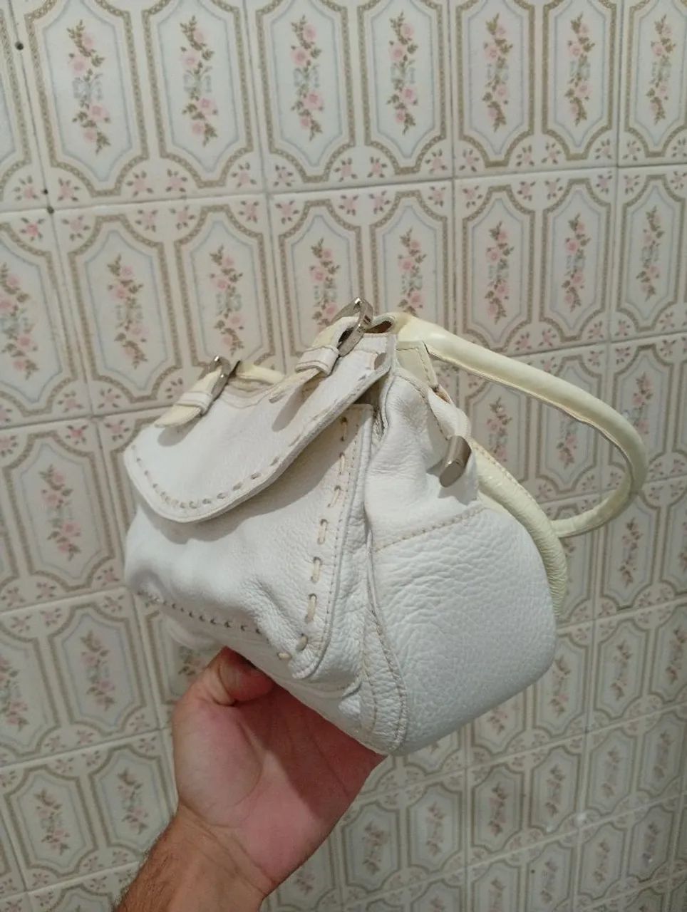 Bolsa em couro legítimo anos 2000 - Foto 5