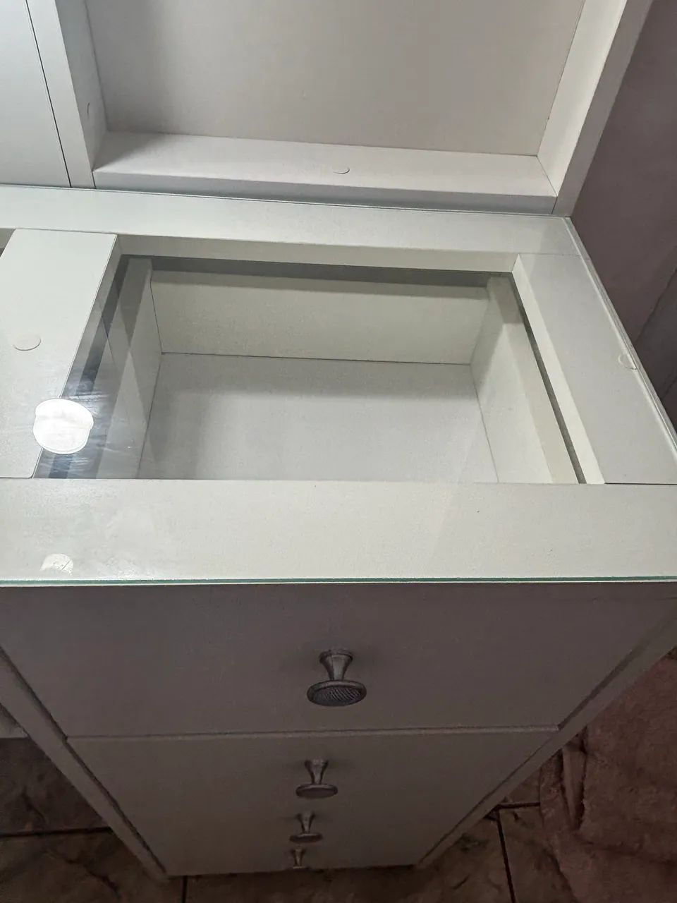 Penteadeira Camarim Com lâmpadas 5 gavetas - Foto 3