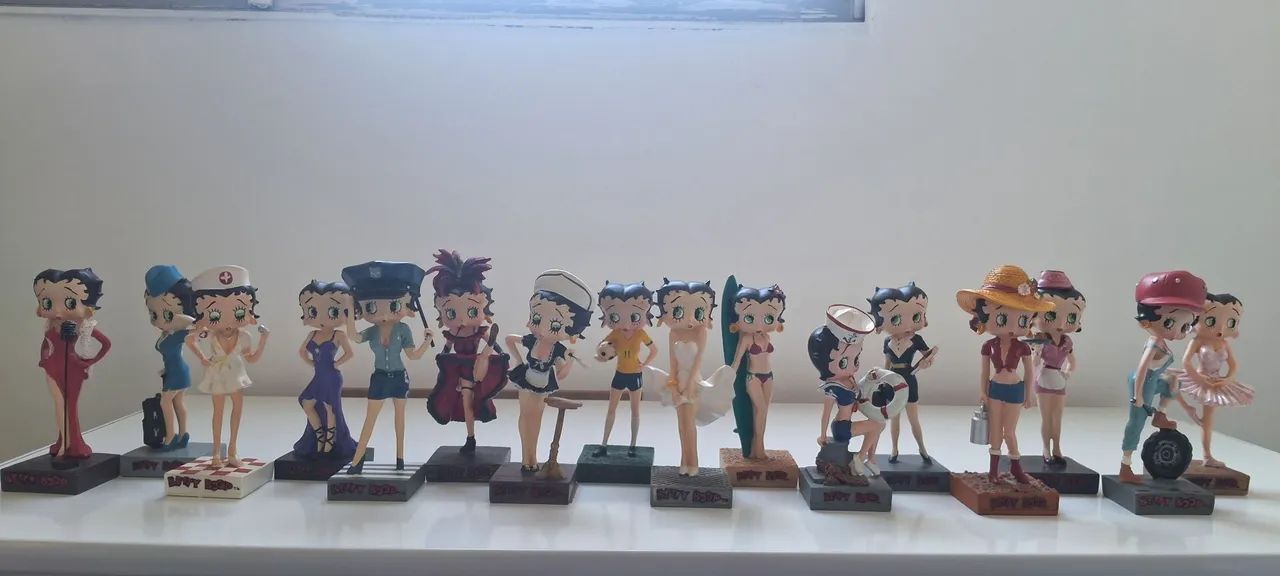 Betty boop　稀少フィギュア3体セット Coleção oficial BETTY BOOP de resina ed. Salvat. R$ 60,00 cada
