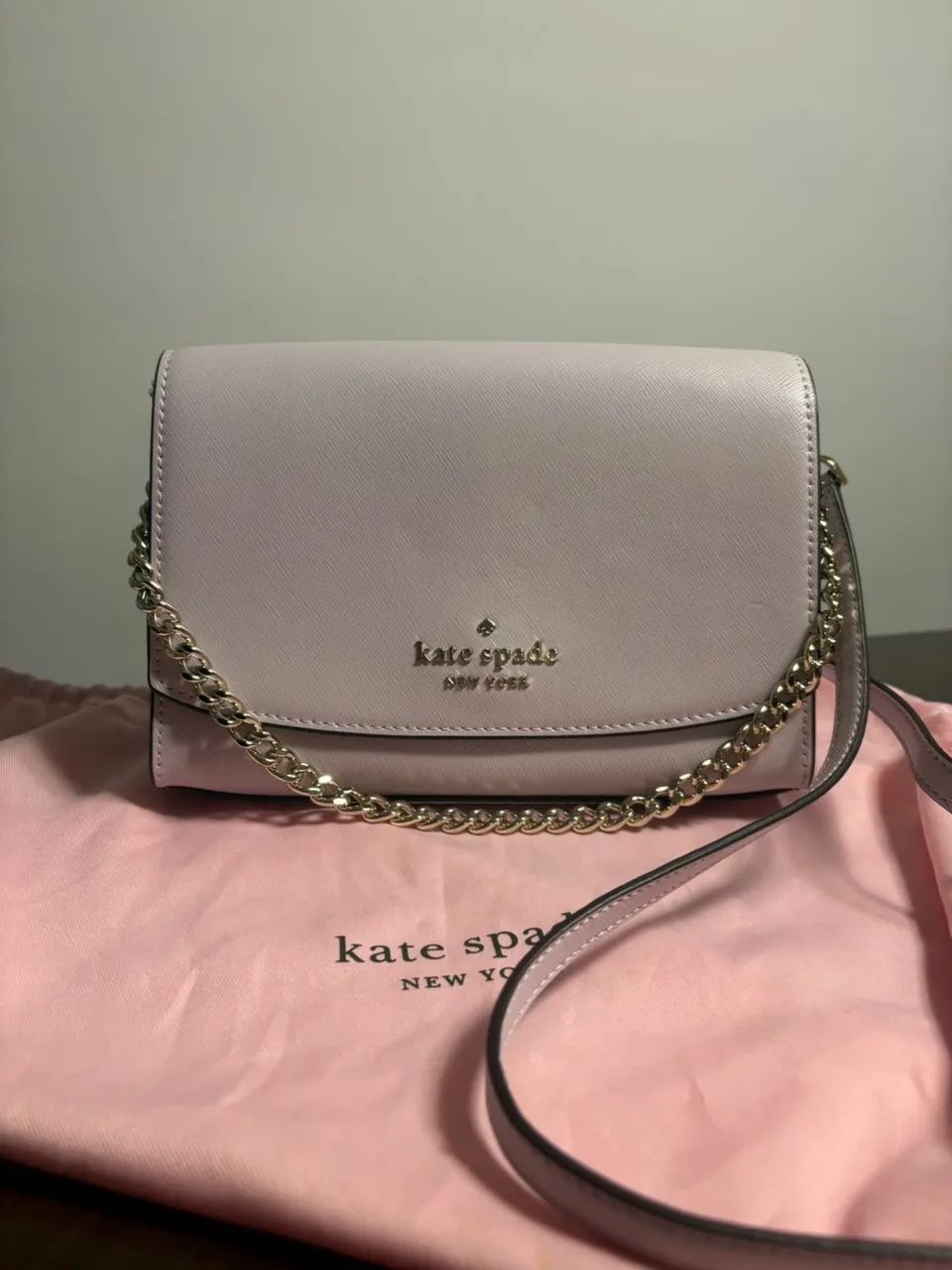 Bolsa Kate Spade Rosa com Alça de Corrente e Dust Bag - Foto 3
