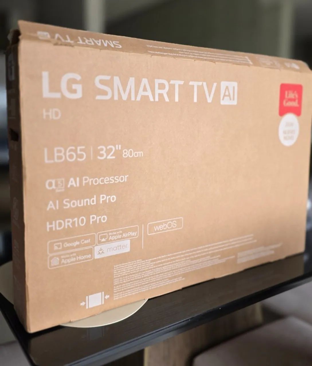 LG SMART TV AI 32" (NOVA, COMPRADA ESSA SEMANA)