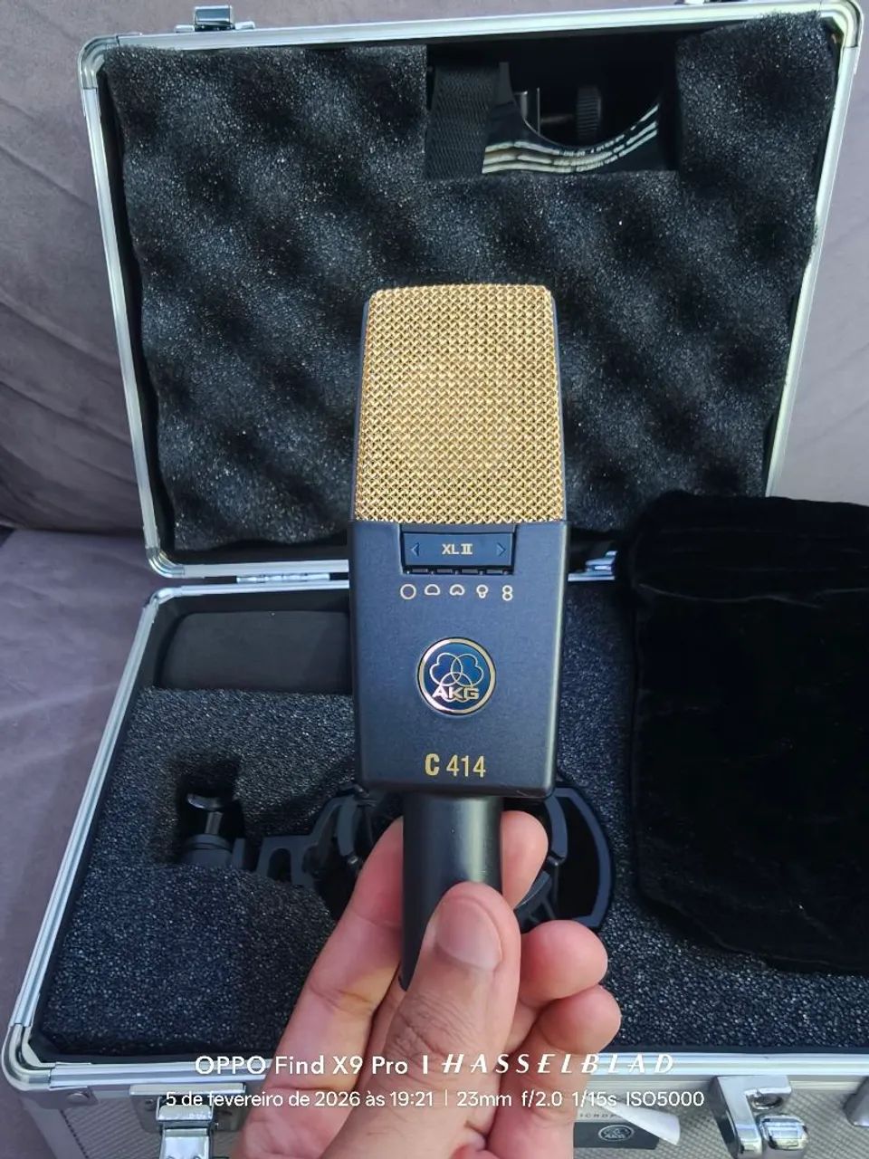 Microfone AKG C414 XL II (Quase nunca usado) - Microfones e