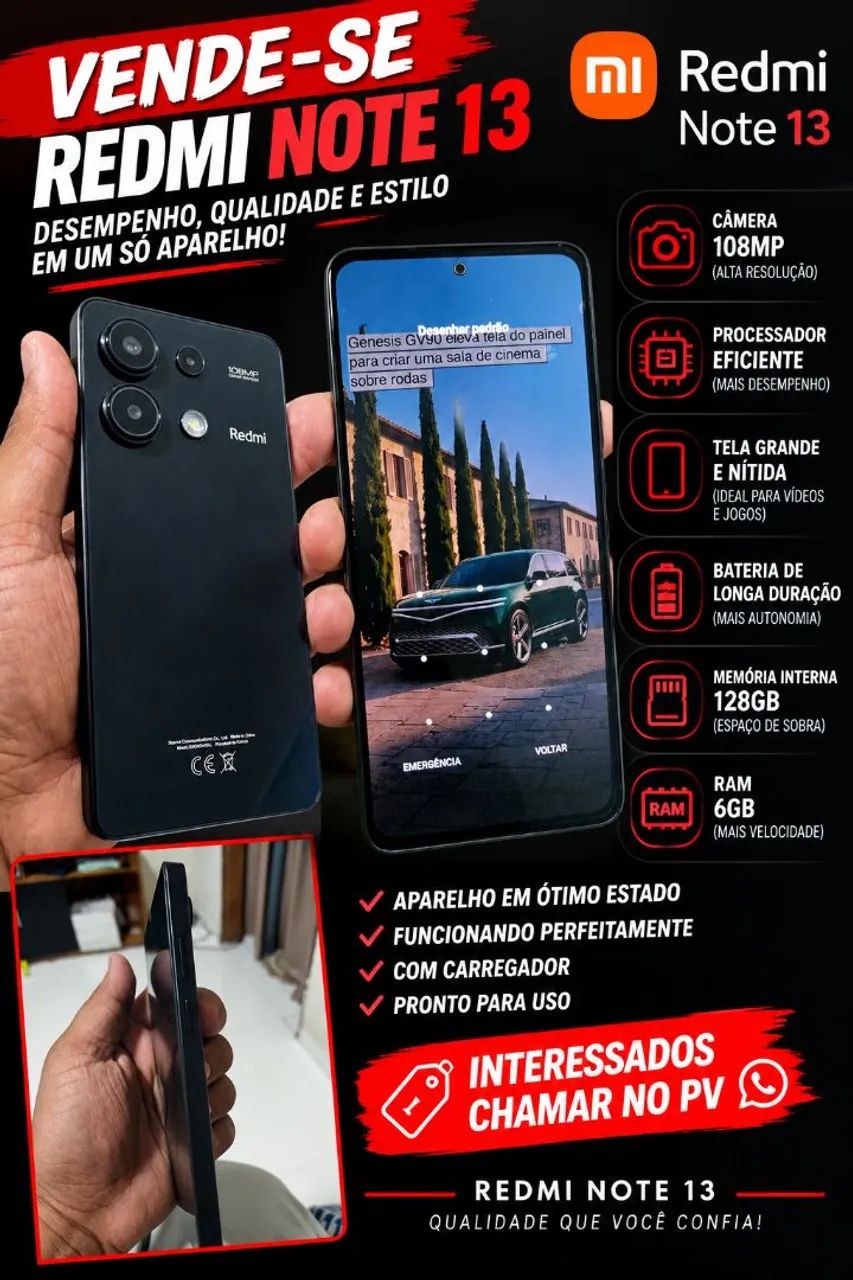 Celular redmi note 13