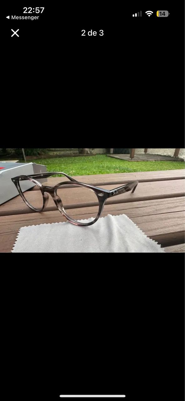 Óculos Ray-Ban Rb 4305 Original Sem Lentes - Foto 2