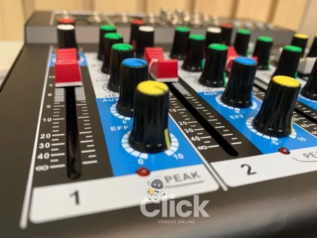 Mesa De Som 4 Canais Com Bluetooth, com interface + cabo USB - Foto 2