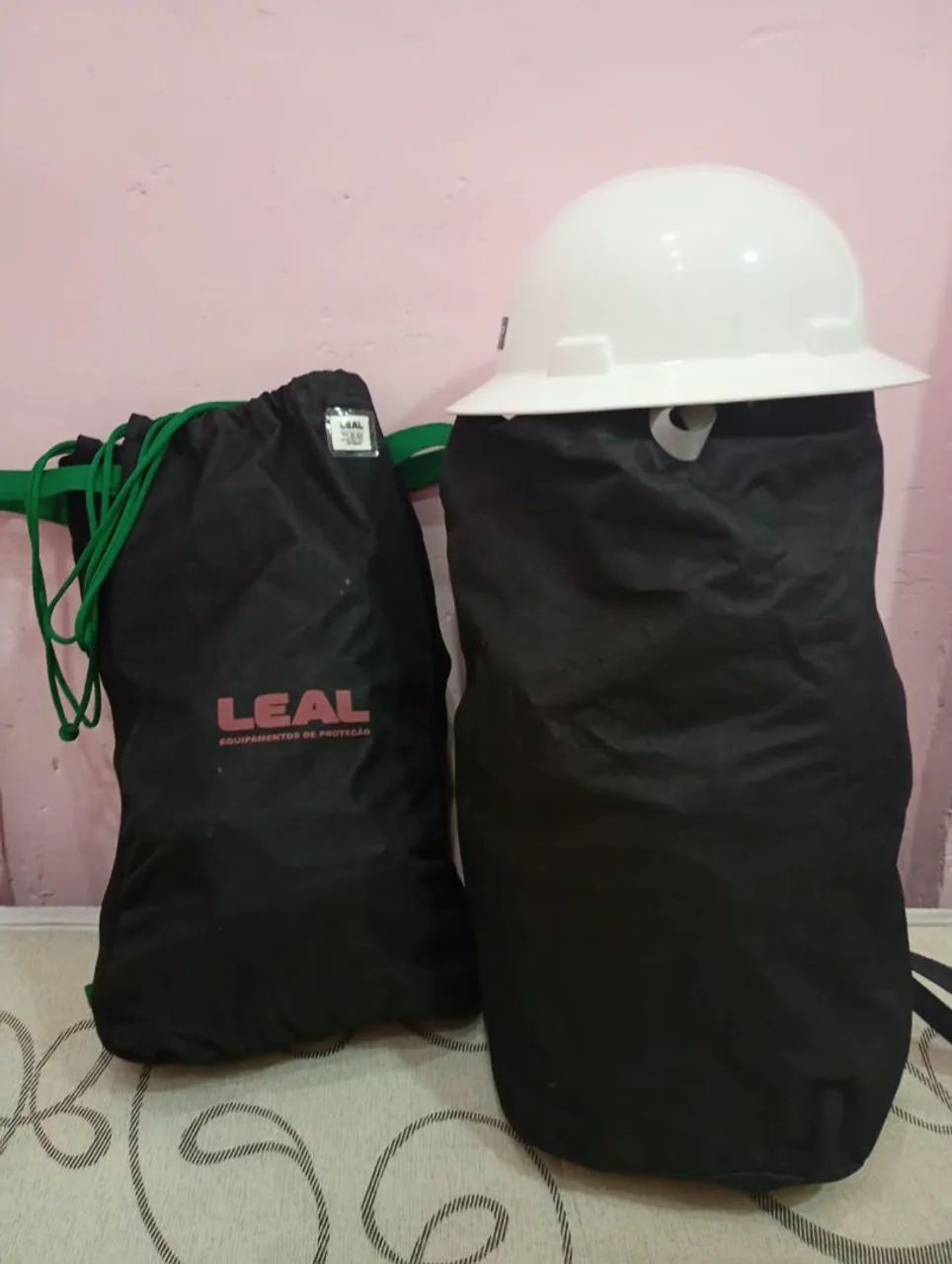 Kit linha de vida com cinto, talabarte e capacete  - Foto 5