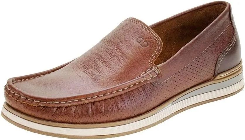 Sapatenis Democrata Denim Flow Couro Marrom
