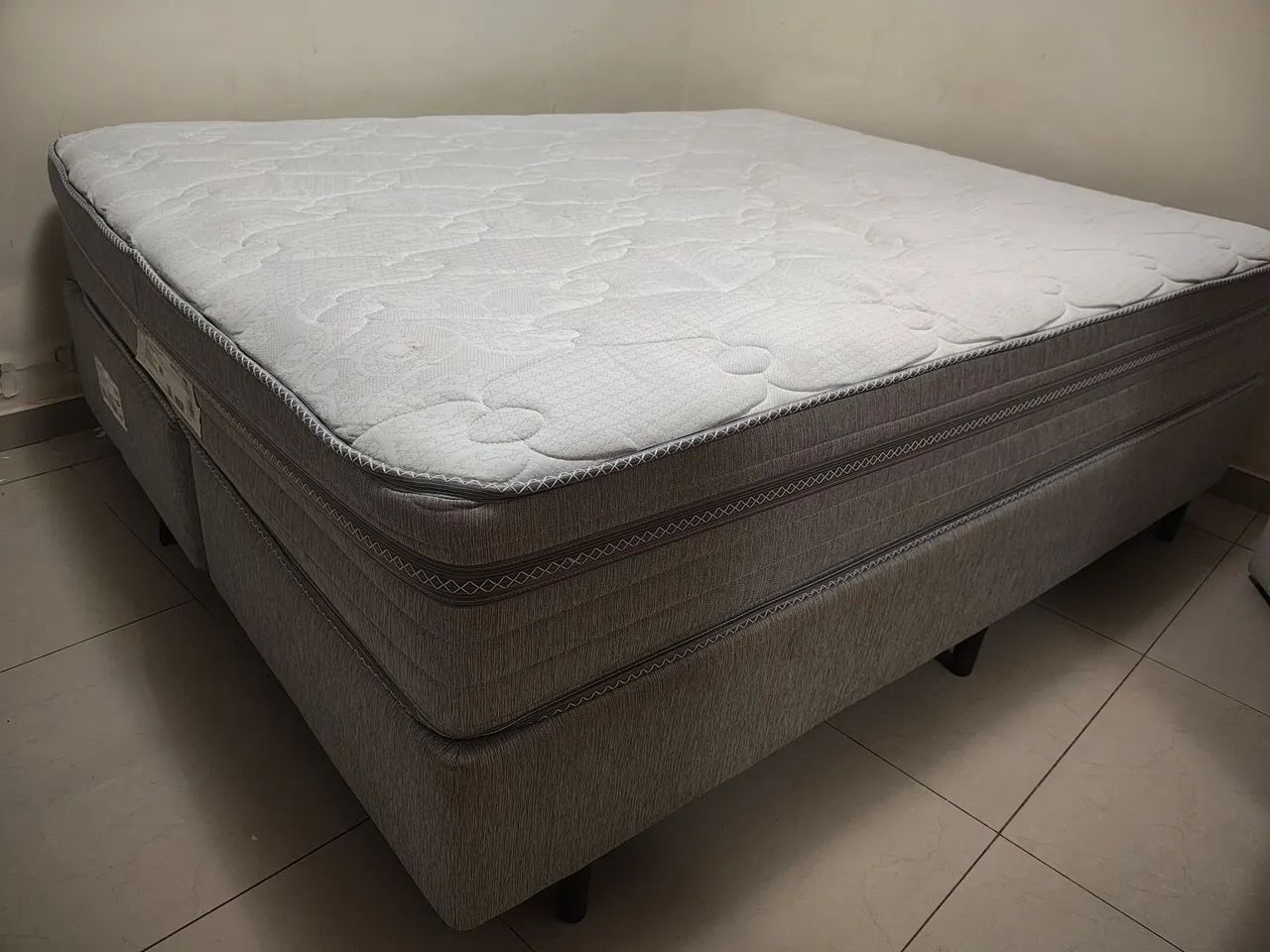 Cama Box Queen Size completa (Colchão + Base Bipartida) - Foto 4