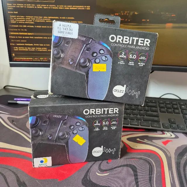 2 Controles Dazz Orbiter Bluetooth - Android, PC e TV Box (o par)