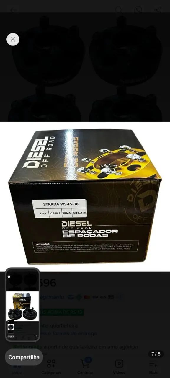 ESPAÇADOR DE RODAS  38MM - Foto 4