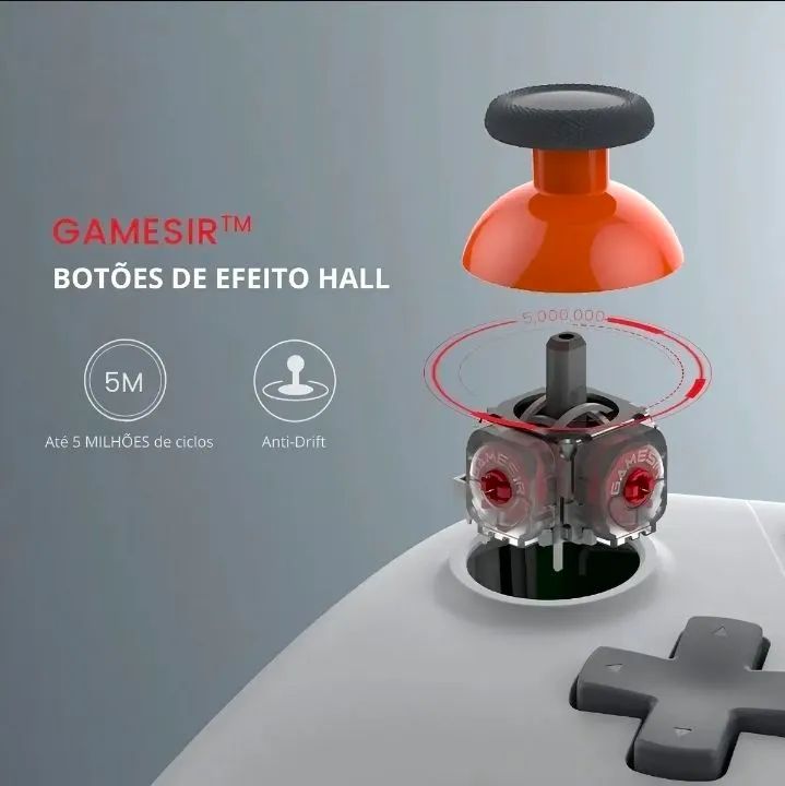 Controle multiplataforma Game Sir Nova Lite Preto - Foto 4