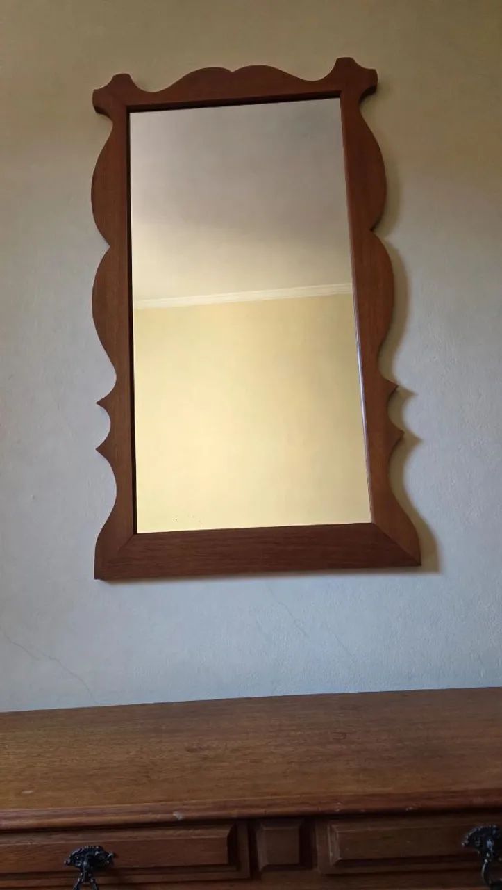Conjunto Penteadeira Vintage com Mesa, Espelho e Banco - Foto 4