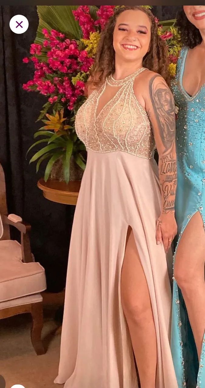 Vestido Formatura bordado