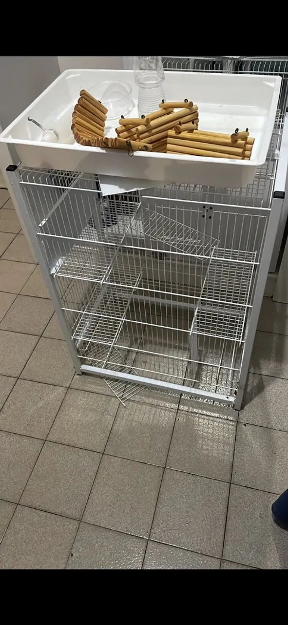 Vendesse gaiola da gaiopar branca - Foto 2