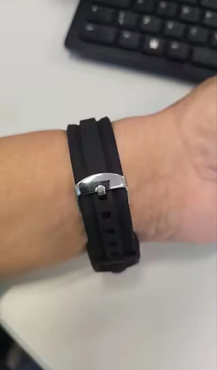 Relógio masculino | Pulseira Borracha. - Foto 2