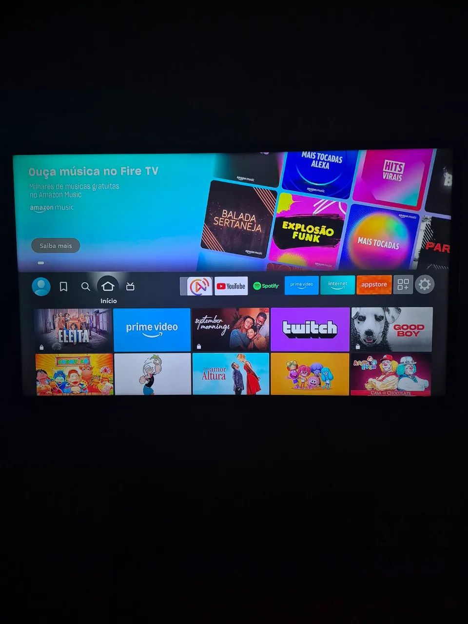 Televisão Samsung 39 polegadas + Amazon Fire 