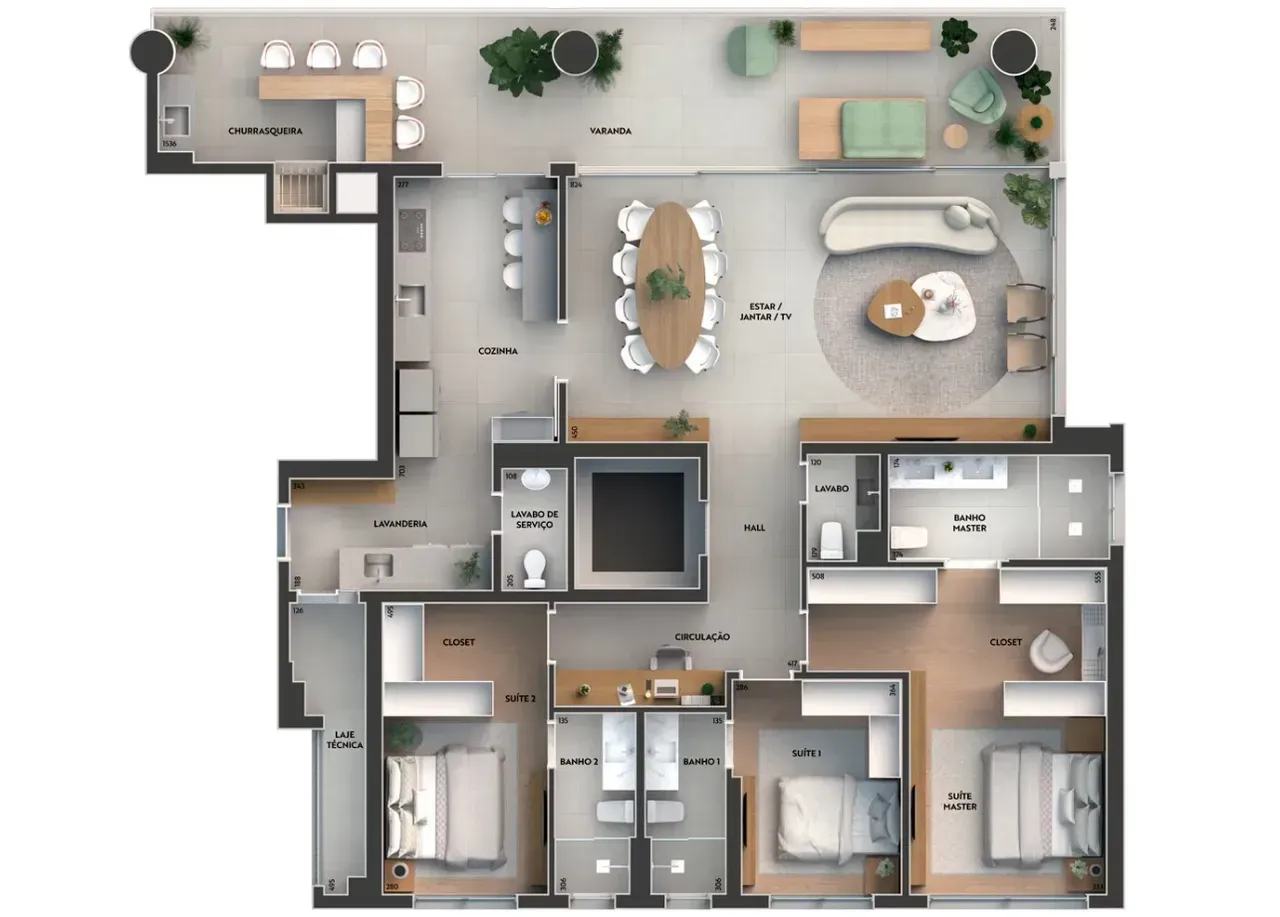 PLANTA 204m²