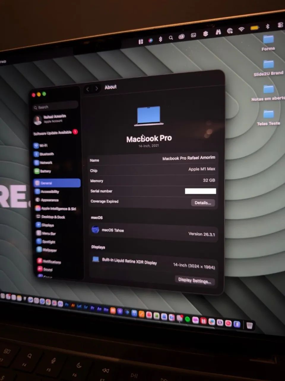 Macbook M1 Max 32GB 1TB SSD - Foto 5