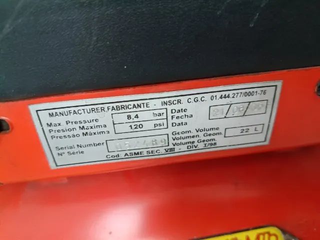 COMPRESSOR DE AR BLACK E DECKER 120 LIBRAS (USADO) - Foto 4