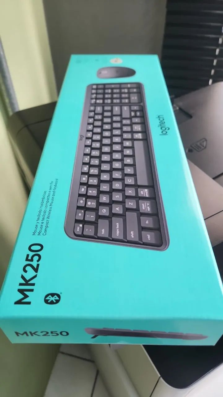 Combo sem fio Logitech Mk250 Grafite - Foto 2