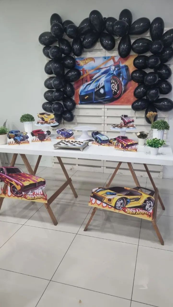 Kit display hot Wheels para festa - Foto 2