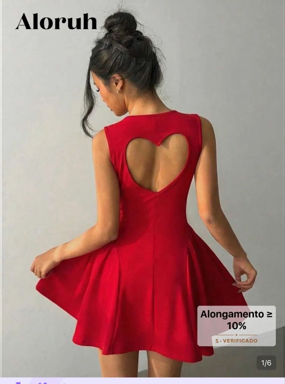 Vestido vermelho tamanho M