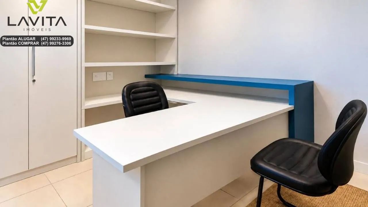 Sala Comercial MOBILIADA à VENDA no Edifício Eduardo Schadrack no Centro de Blumenau  SC - Foto 4