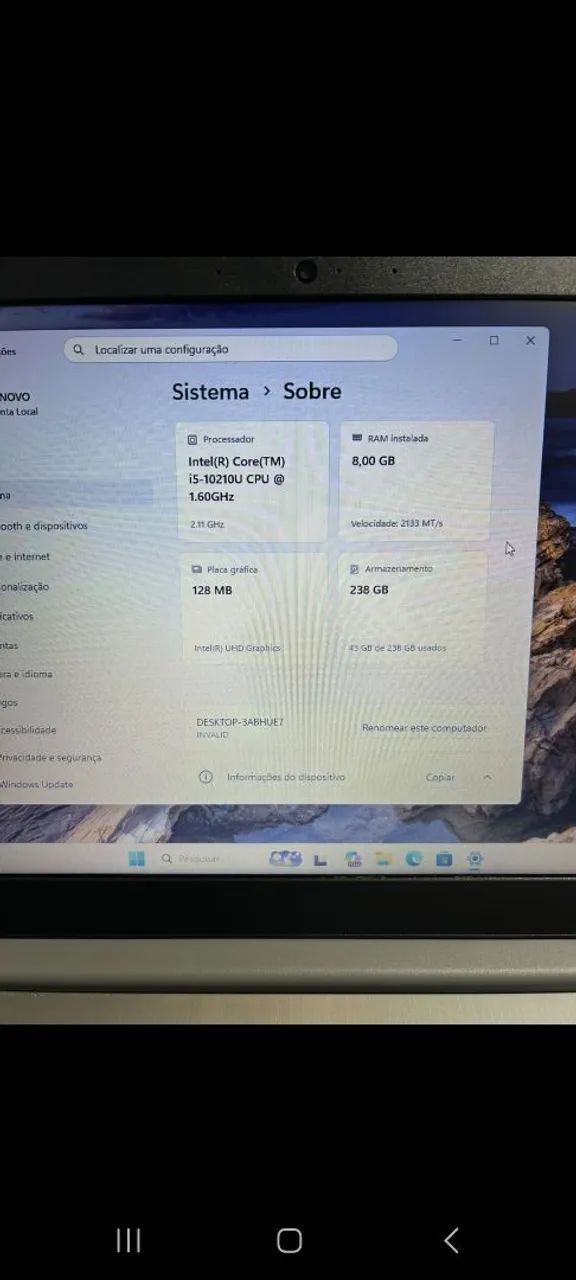 Notebook lenovo i5 10 geração  - Foto 3