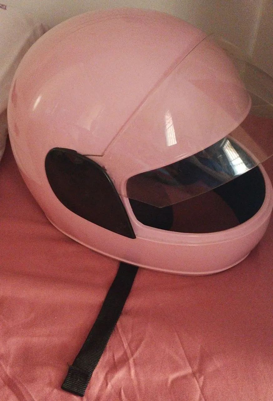 Capacete Rosa Pequeno - Foto 2