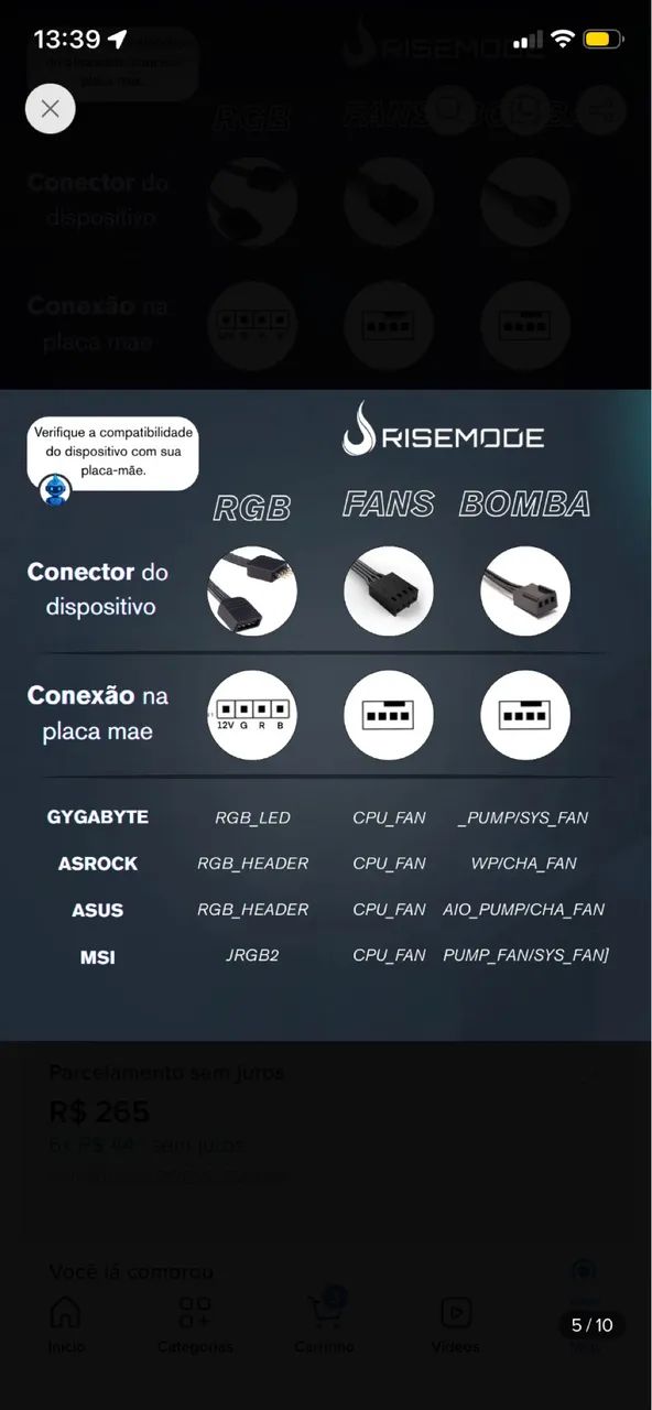 Water Cooler 240mm | Rise Mode | Black Rgb - Foto 2