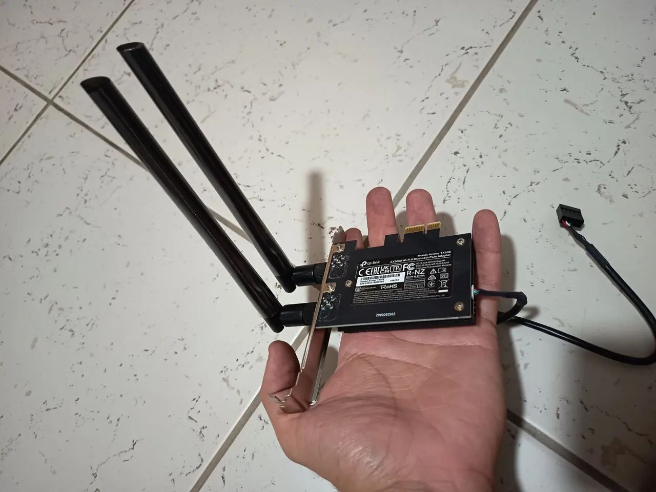 Adaptador Wi-Fi 6/Bluetooth AX3000 TP-Link Archer TX50e - Foto 2
