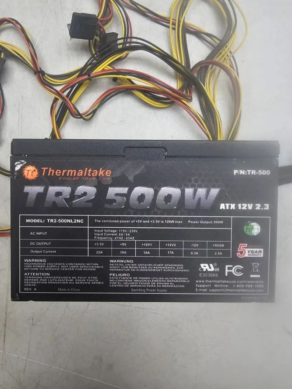 Fonte Thermaltake tr2 500w
