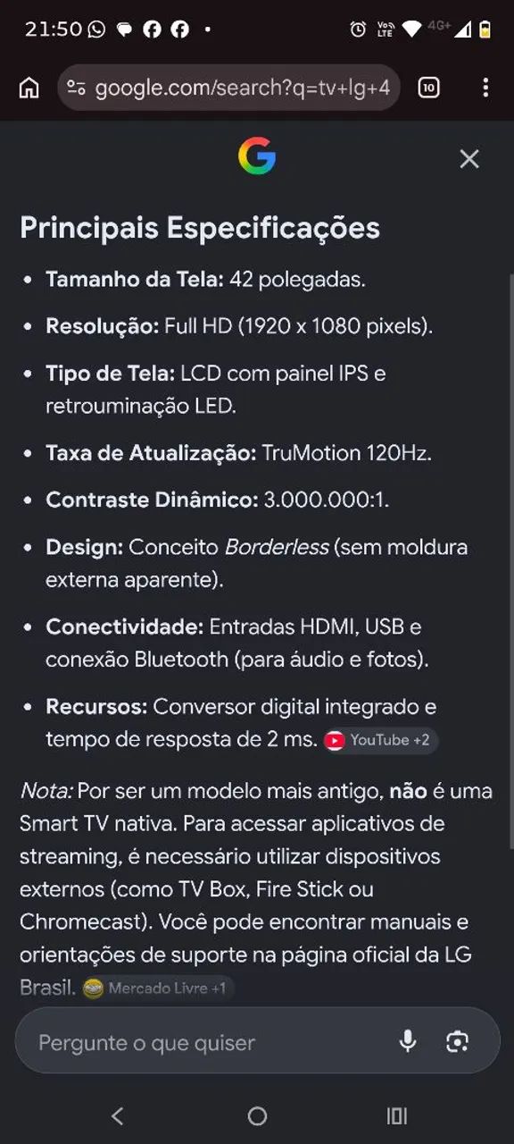 Vendo uma TV LG