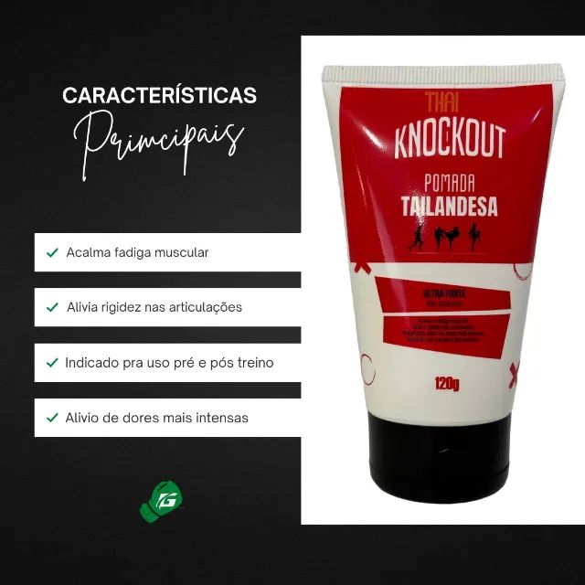Pomada Tailandesa Ultra Forte Massagem Aquecimento Muay Thai Luta 120g - Foto 2