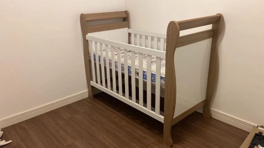 Berço Cama com colchão ortobom 