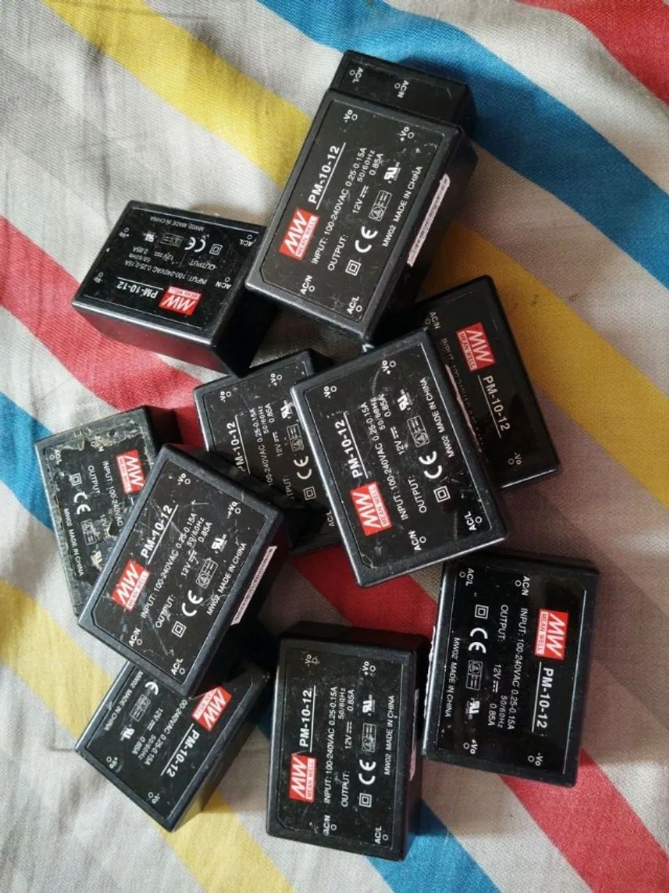 Kit com 7 fontes mean well pm-10-12 - Foto 3