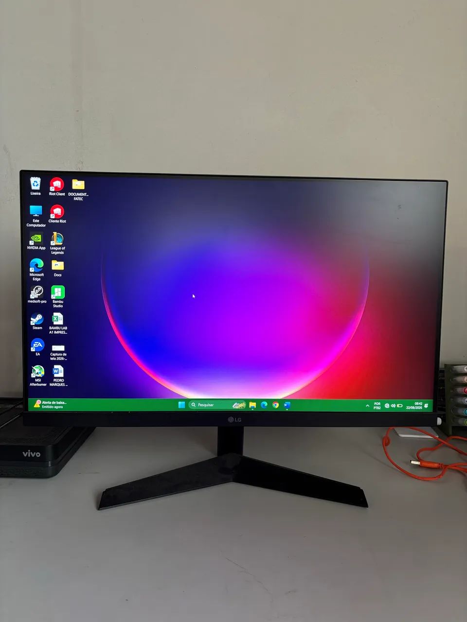 Tela LG Ultragear 144hz 24? IPS