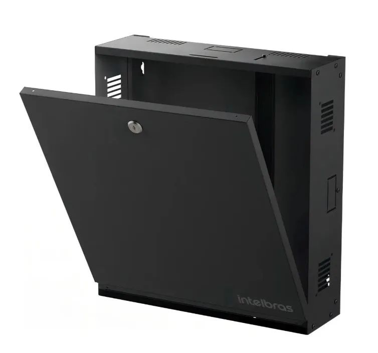 Caixa Organizadora Vertical Cftv Preta Coc 4038p Intelbras.
