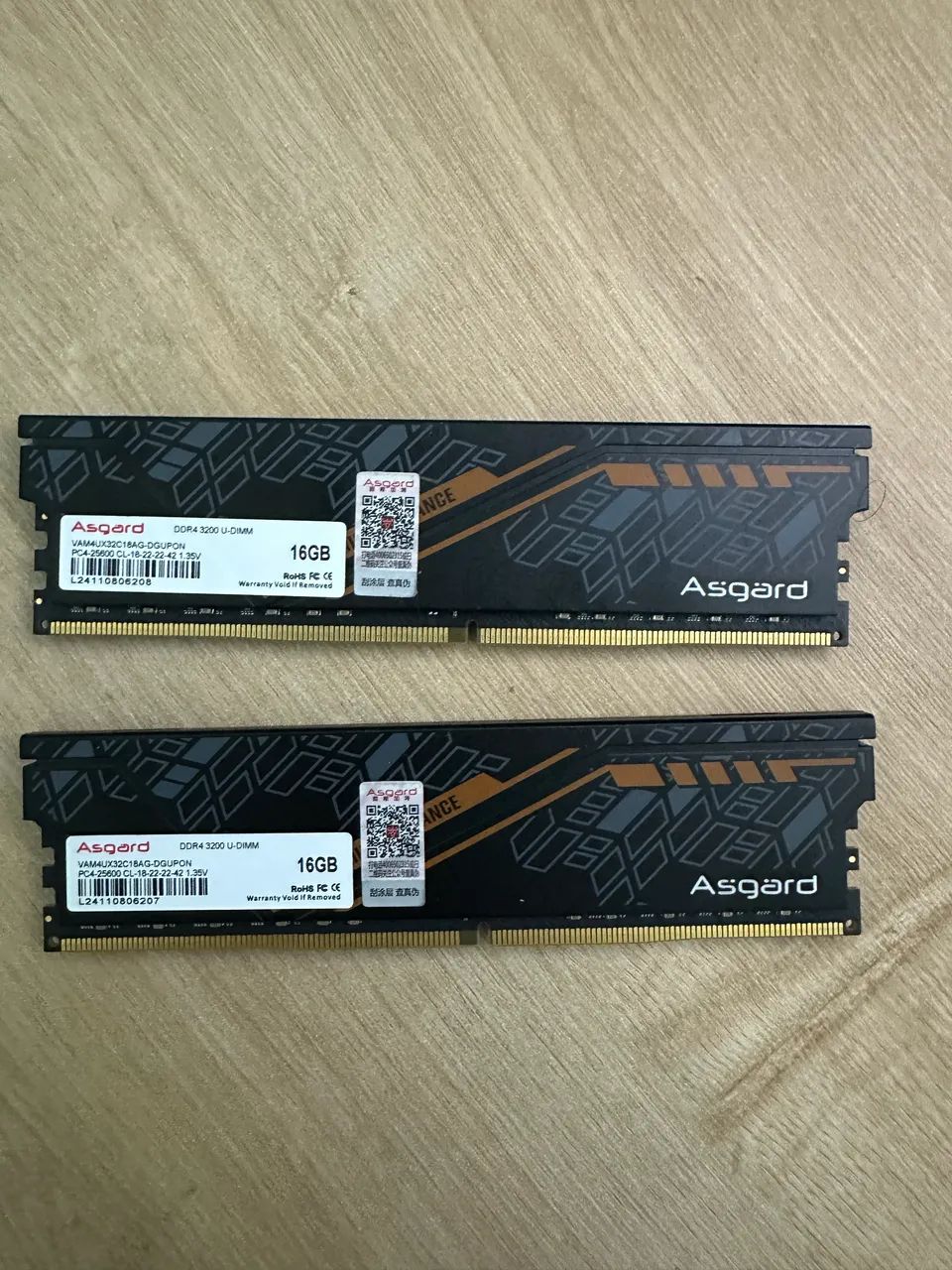 Memórias ram 32gb 3200 (2x16) Asgard Tuf SK Hynix - Memória RAM