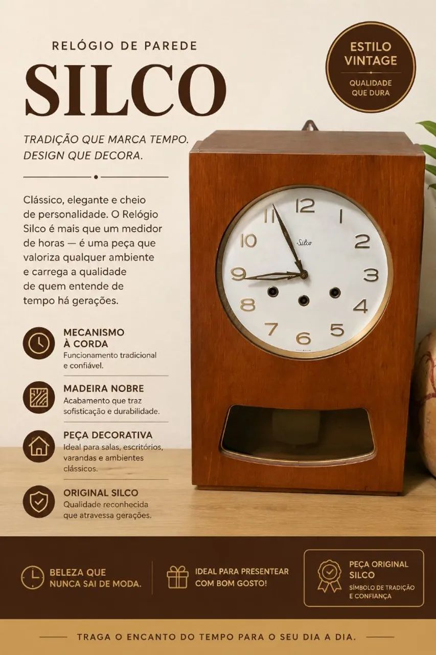 Relogio silco de parede  - Foto 5